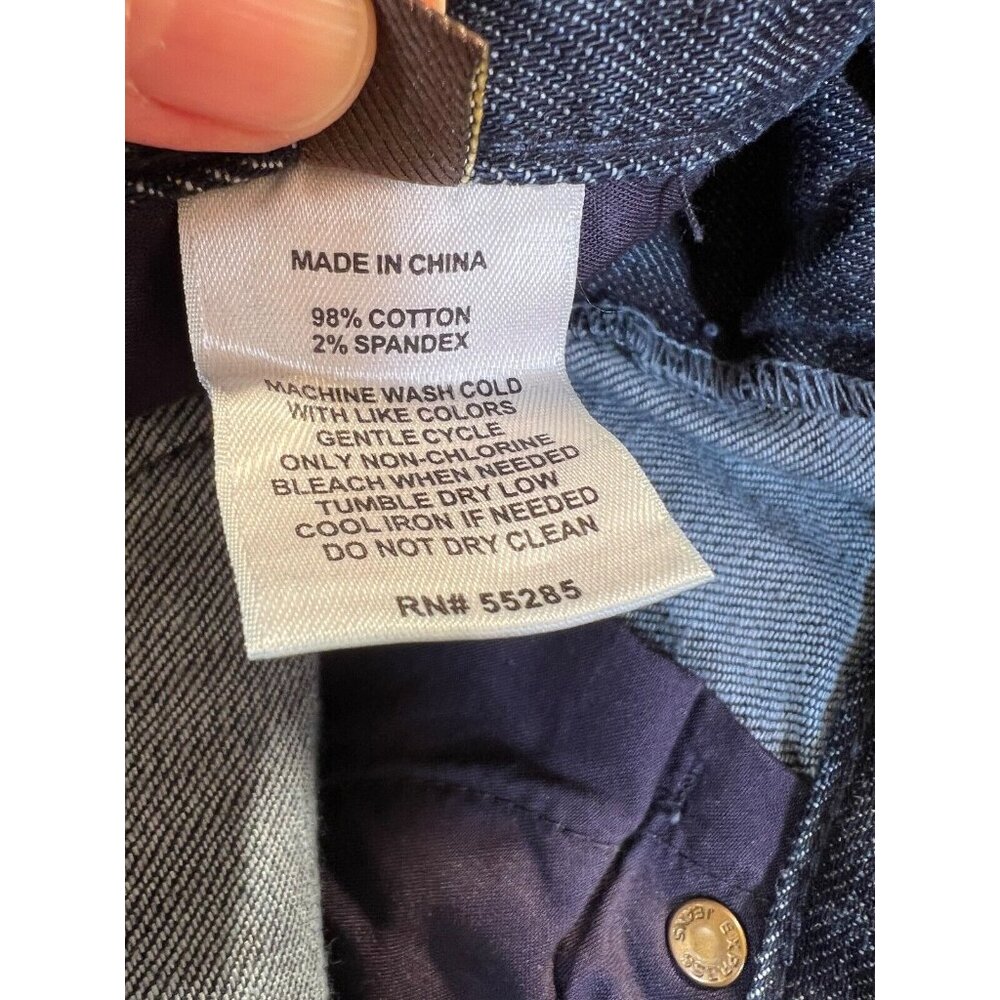 Express Zelda Skinny Womens Jeans Blue Sz 6 Short Dark Wash Skinny Stretch - Picture 9 of 9